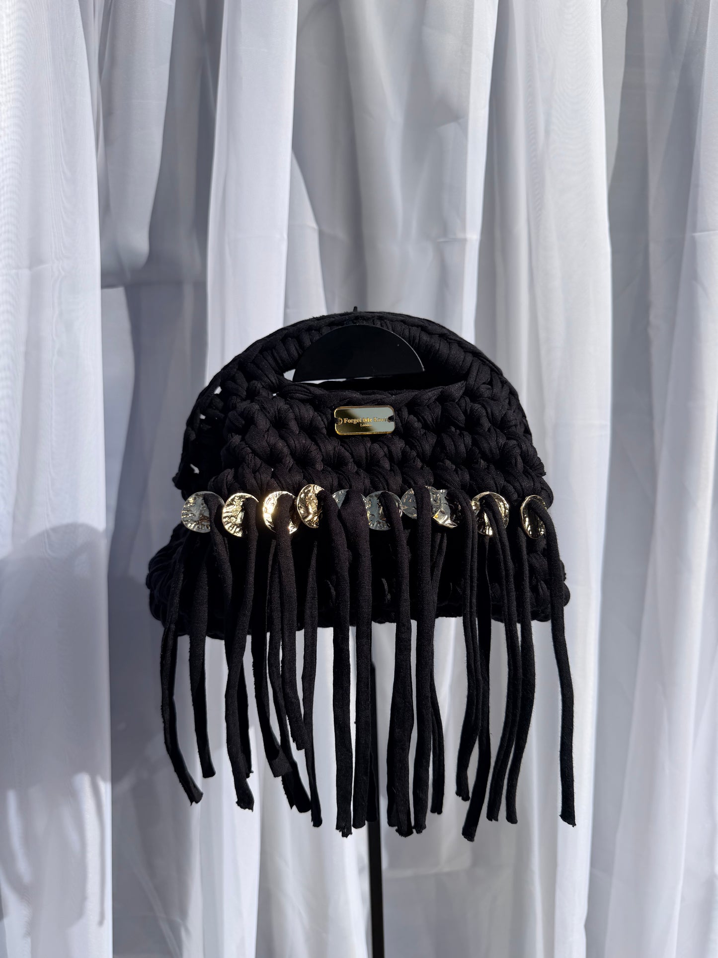 Black Tassel Clutch